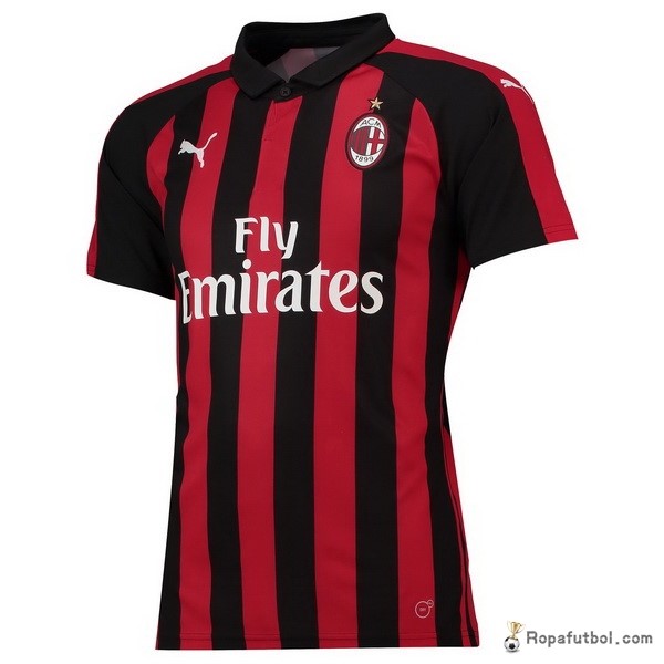 Camiseta AC Milan Replica Primera Ropa 2018/19 Rojo